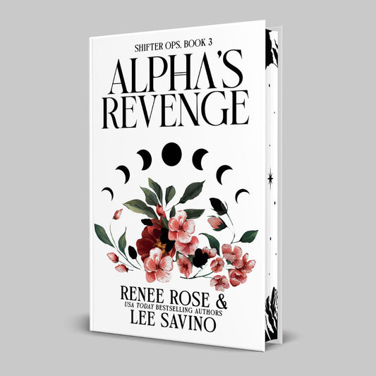 Book cover of 'Alpha's Revenge' by Renee Rose and Lee Savino on a gray background