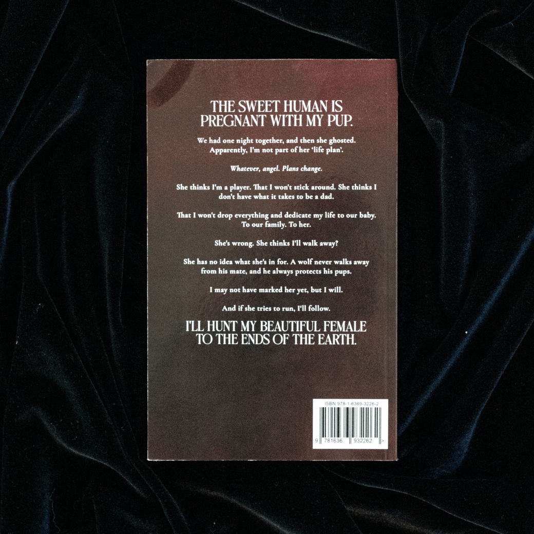 back Cover of Alpha's Vow on black velvet