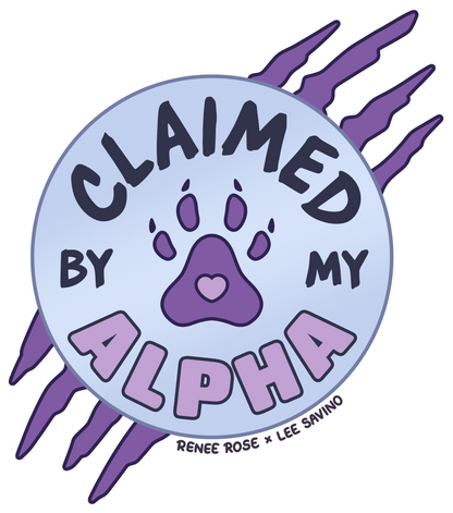 Claimed by my alpha purple sticker 