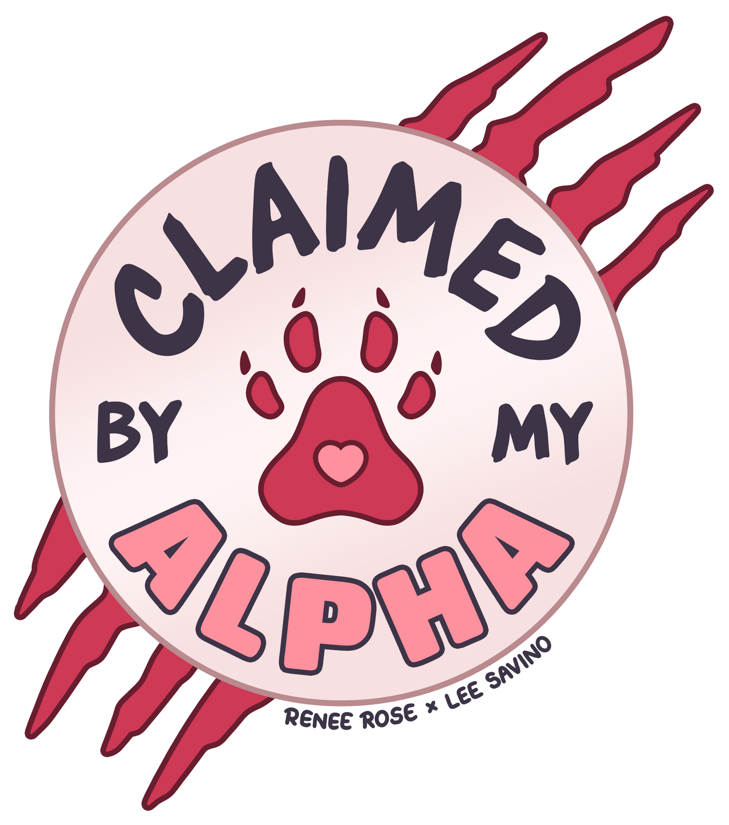 claimed by my alpha red sticker