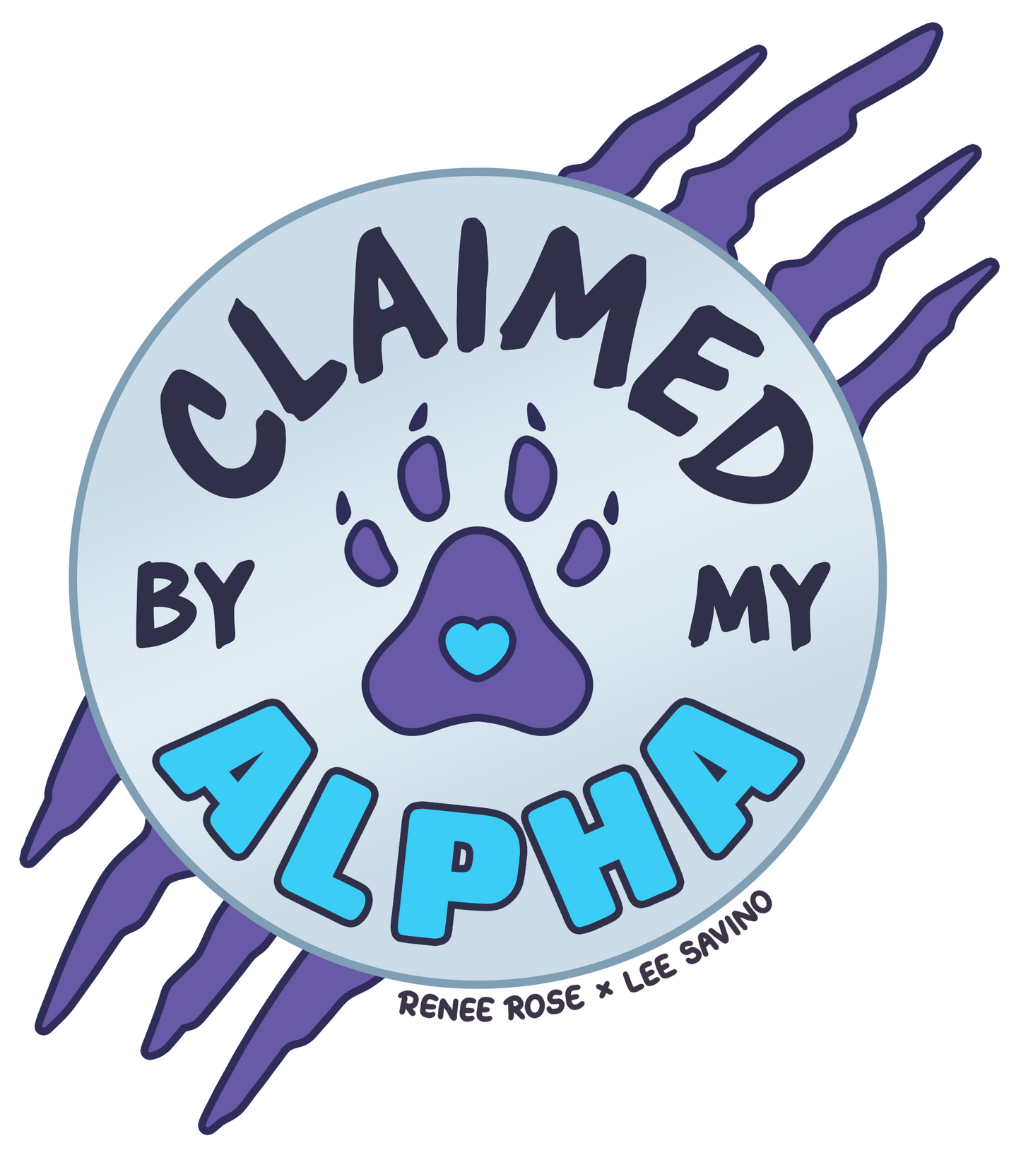 Claimed by my alpha purple and blue sticker
