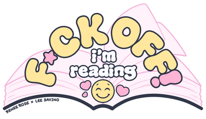 "F*** off, I'm reading" Happy Face Sticker