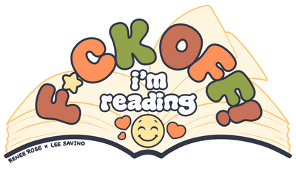 "F*** off, I'm reading" Happy Face Sticker