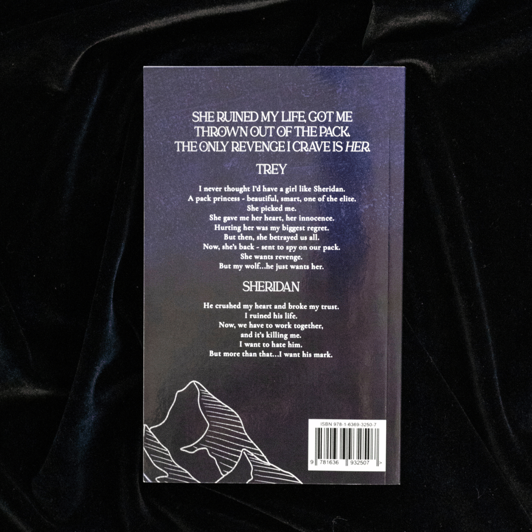 Back Cover image of Alpha's Bane on black velvet