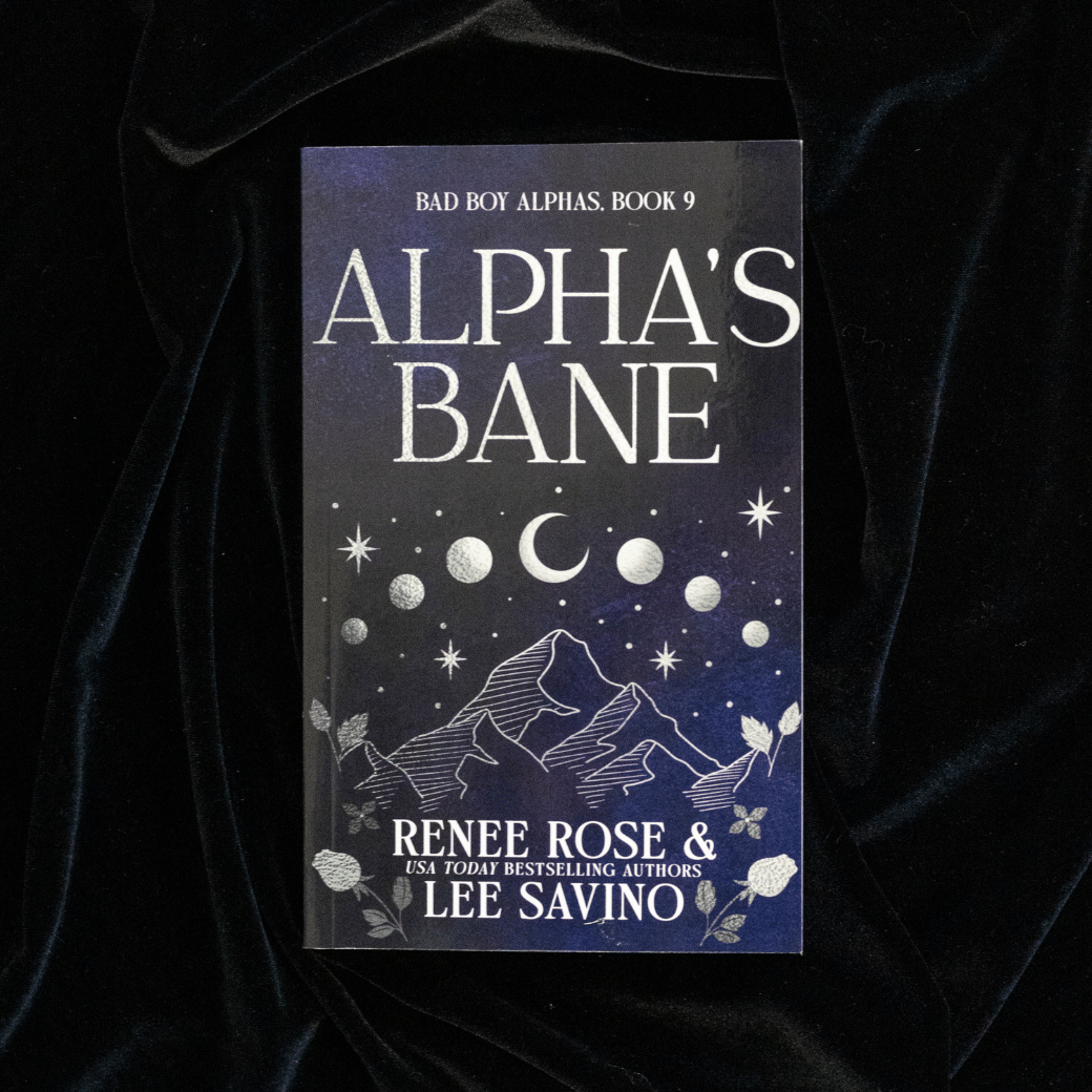 Cover image of Alpha's Bane on black velvet