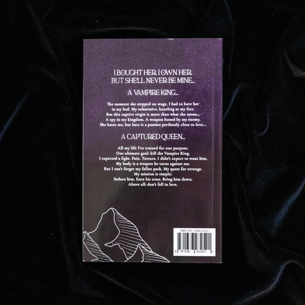 back cover image of alpha's blood on black velvet