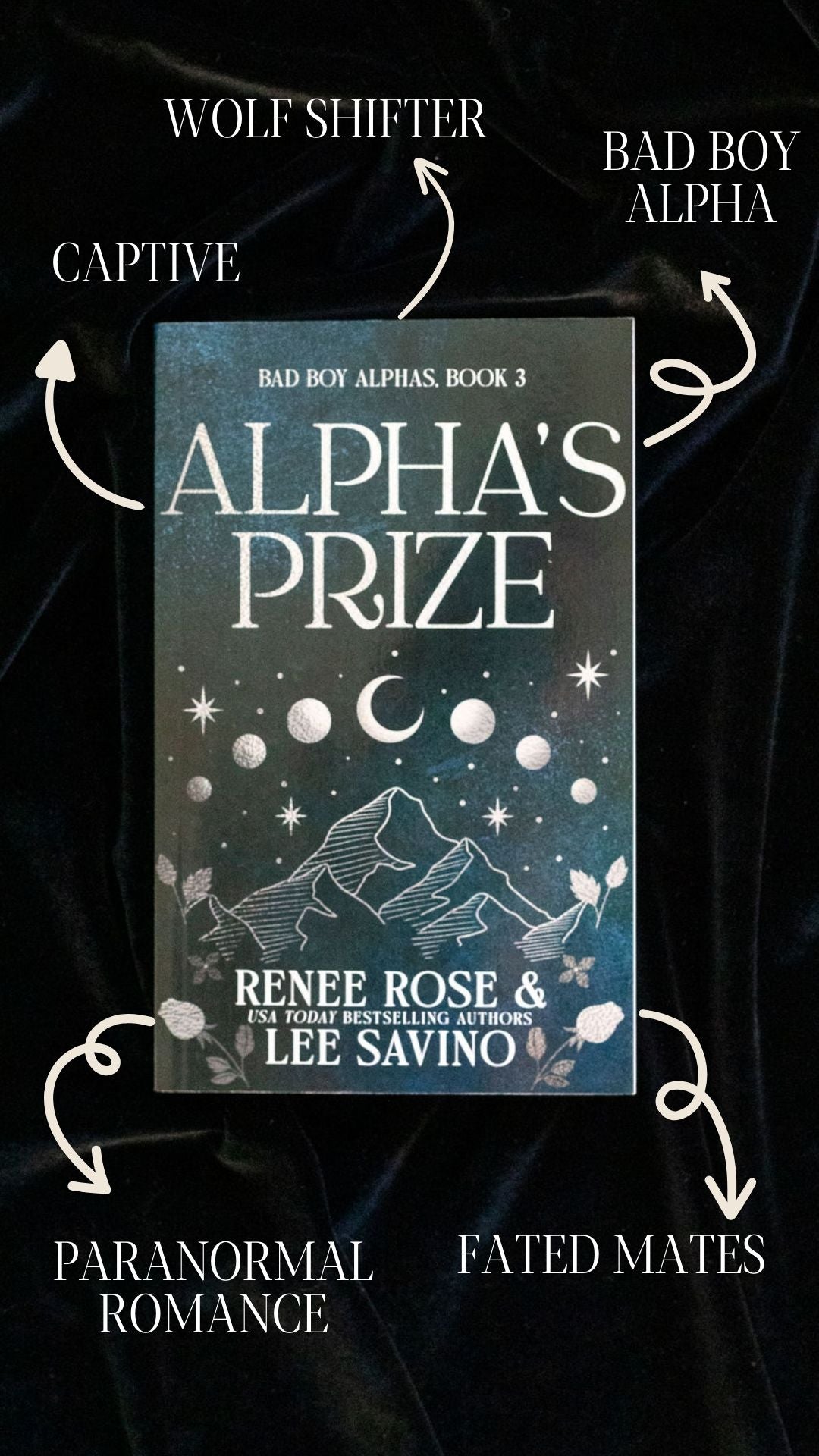 cover image of alpha's prize on black velvet with tropes