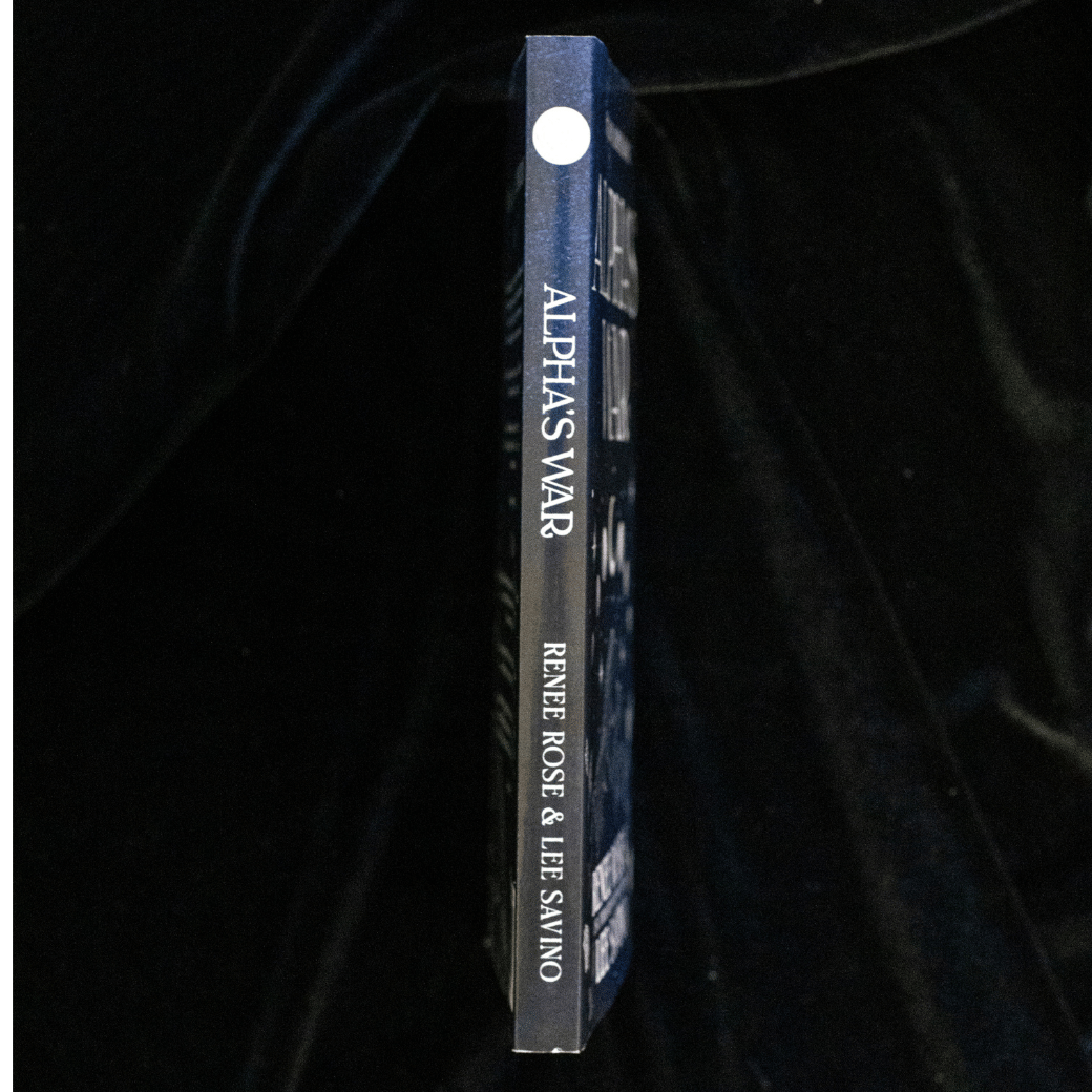 side view image of Alpha's War on black velvet 